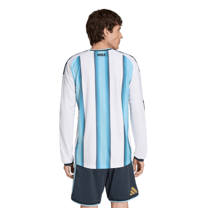 adidas Argentina 26 Authentic Home Long Sleeve Jersey | Ice Blue / White | Men's