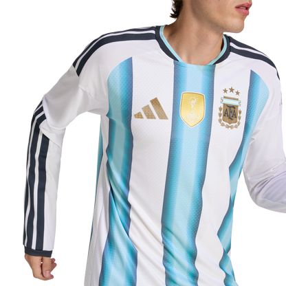 adidas Argentina 26 Authentic Home Long Sleeve Jersey | Ice Blue / White | Men's