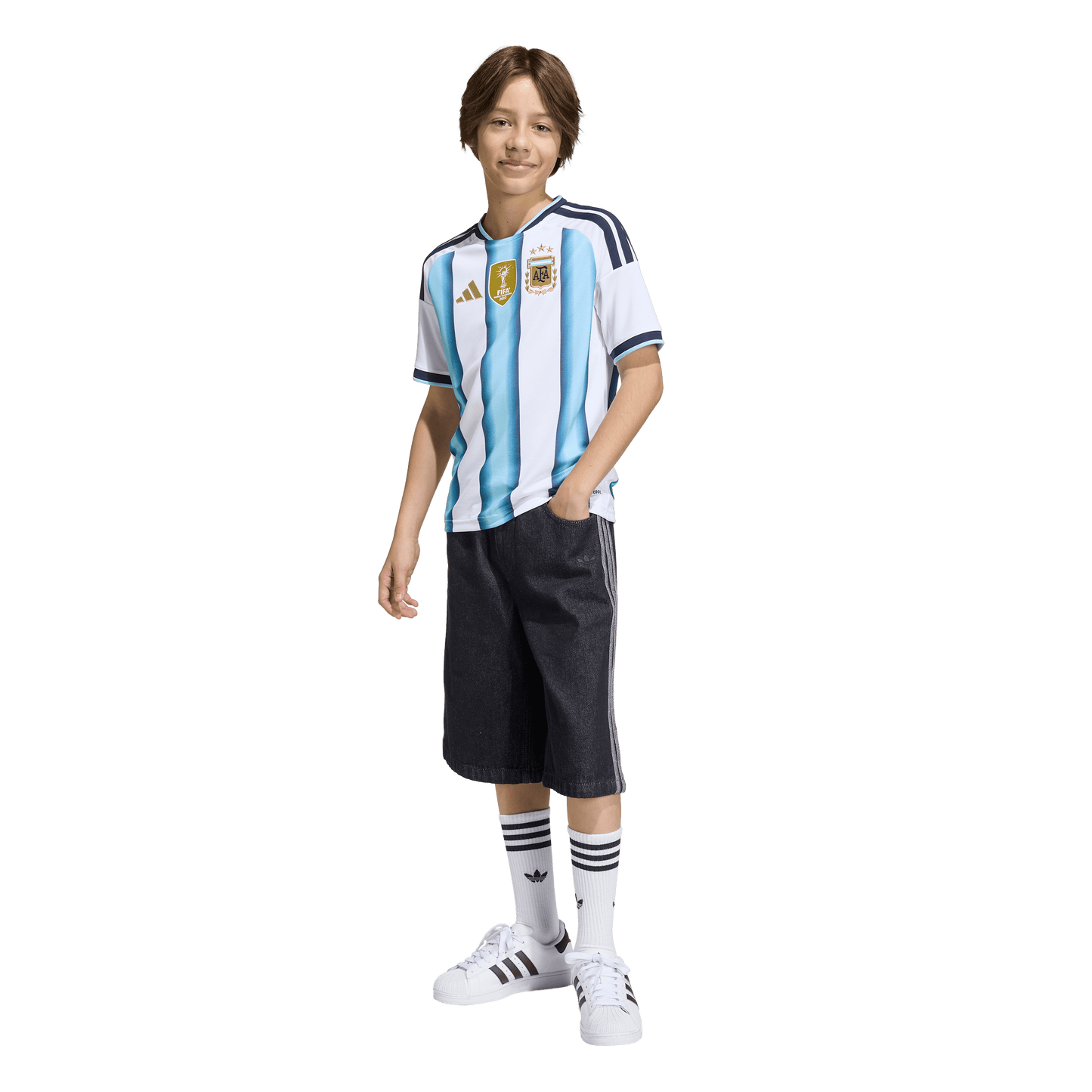 adidas Argentina 26 Home Jersey | Ice Blue/White | Kid's