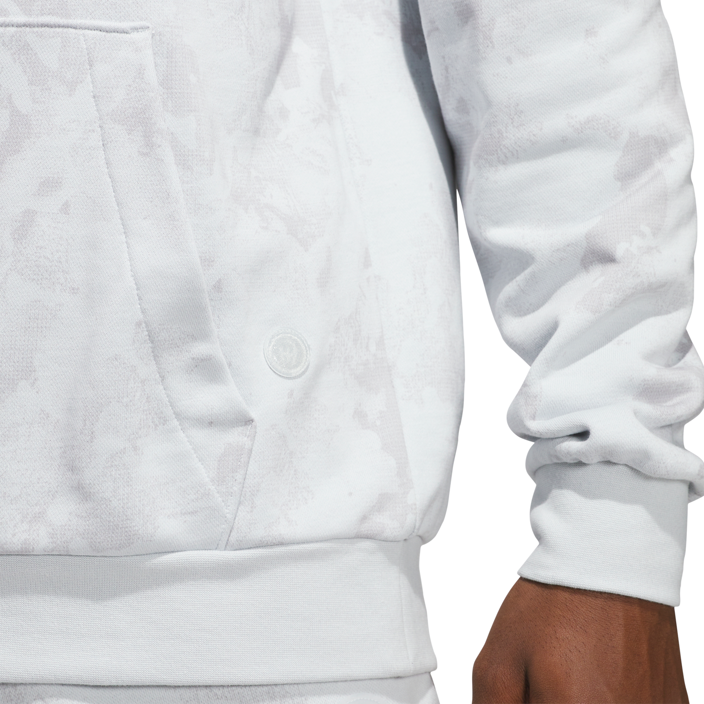 adidas Mahomes French Too Cold Terry Hoodie | Clear Grey | Men's