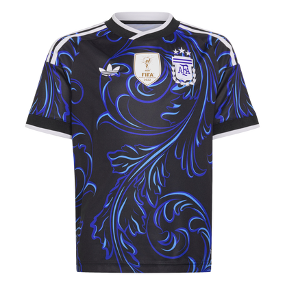 adidas Argentina 26 Away Kids Jersey | Black/Lucid Blue | Kid's