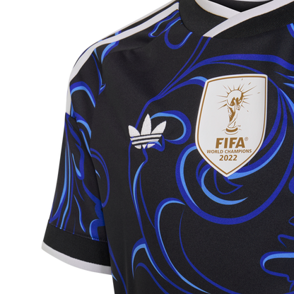 adidas Argentina 26 Away Kids Jersey | Black/Lucid Blue | Kid's