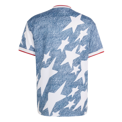 adidas Denim Graphic Jersey | White / Dark Blue | Men's