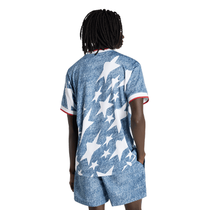 adidas Denim Graphic Jersey | White / Dark Blue | Men's