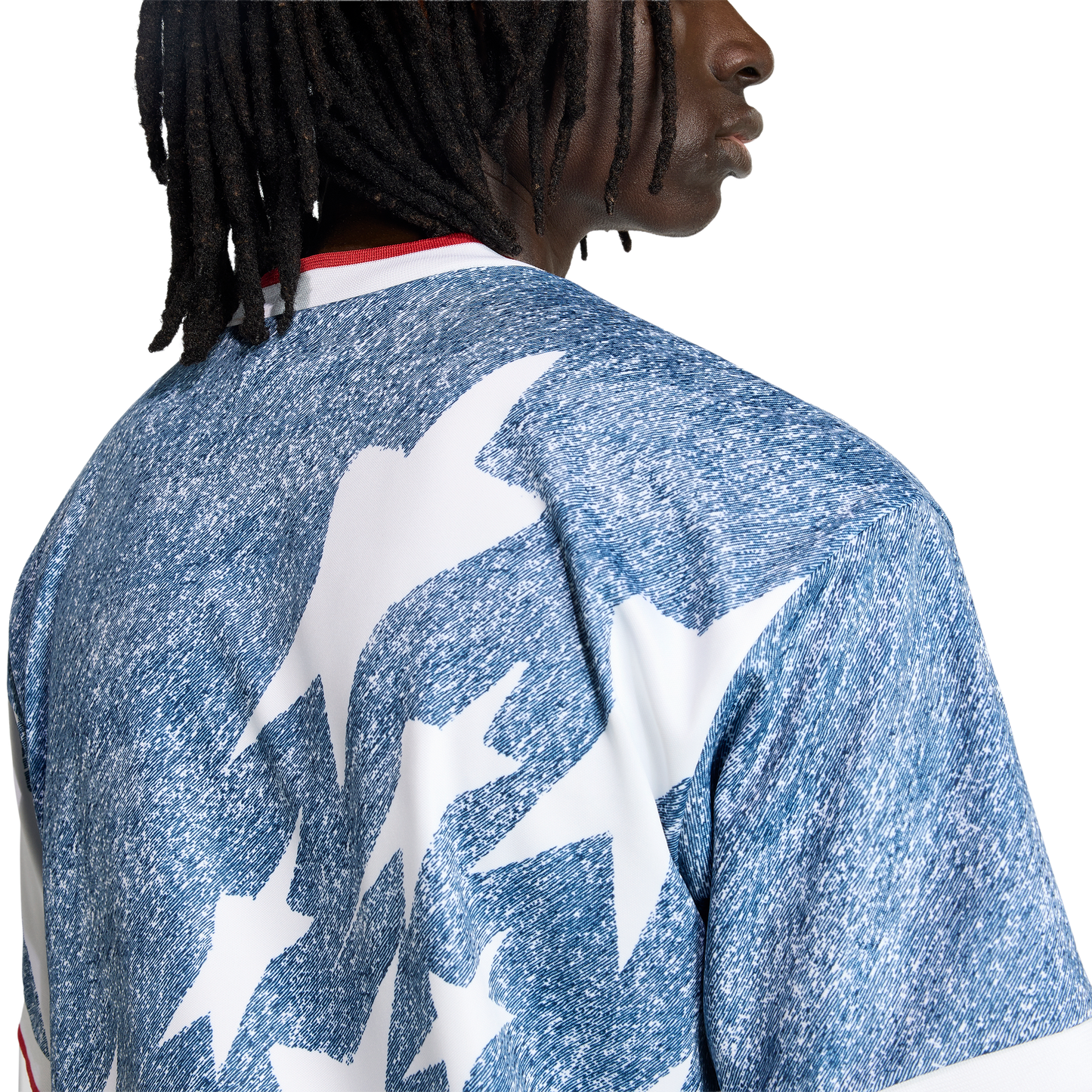 adidas Denim Graphic Jersey | White / Dark Blue | Men's