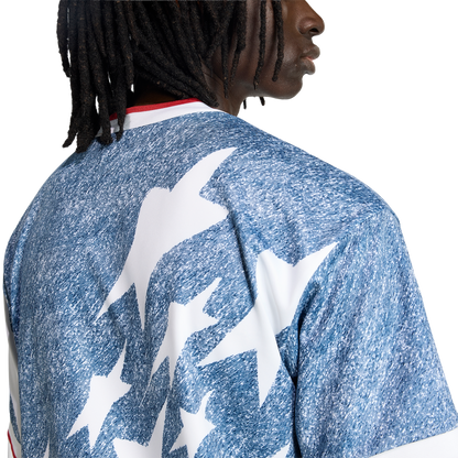 adidas Denim Graphic Jersey | White / Dark Blue | Men's