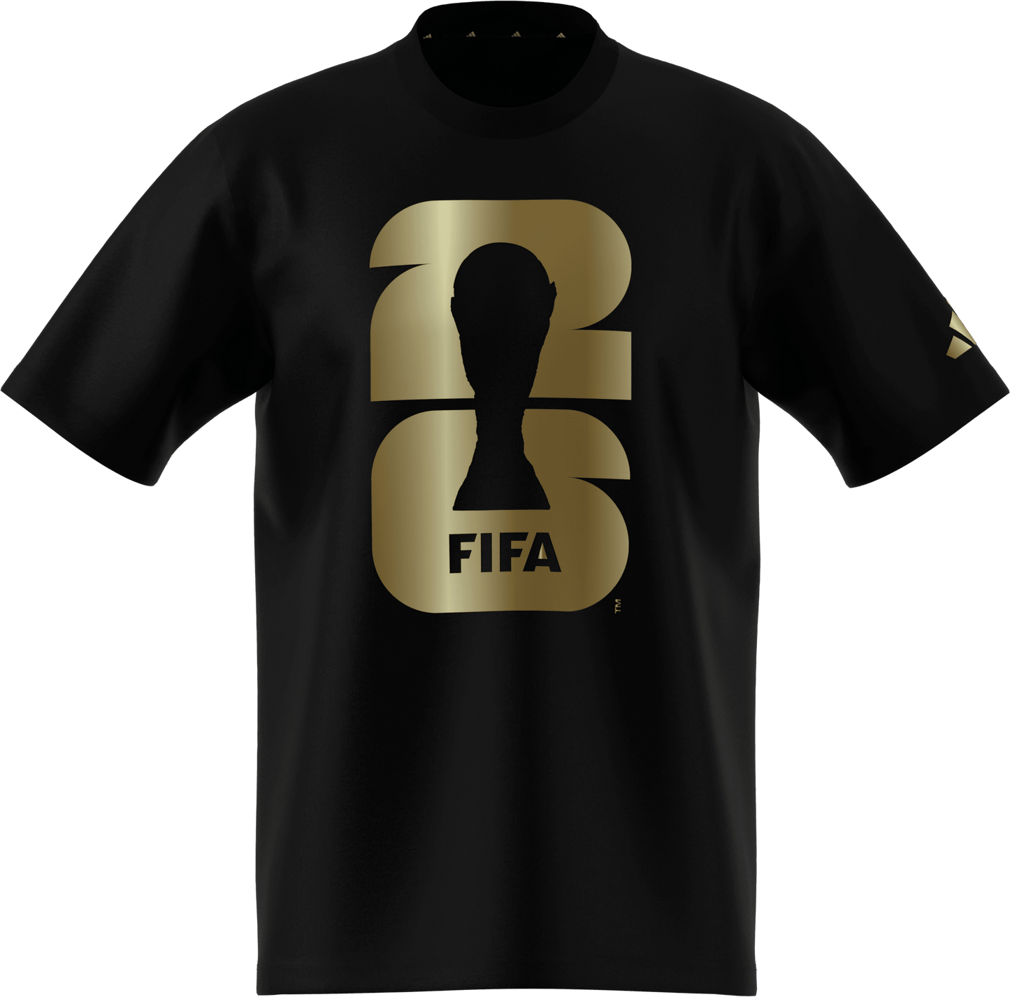adidas FIFA World Cup 2026 Oficial Emblem T-Shirt | Black / Gold | Men's