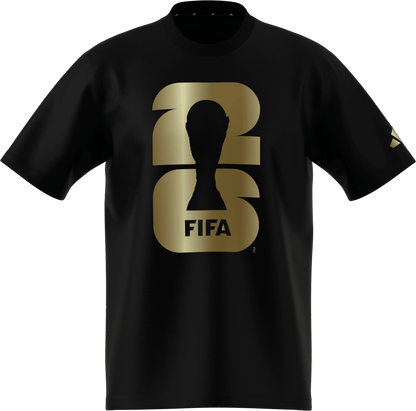adidas FIFA World Cup 2026 Oficial Emblem T-Shirt | Black / Gold | Men's