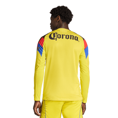 adidas Club America 25/26 Authentic Long-Sleeve Home Jersey | Yellow | Men's