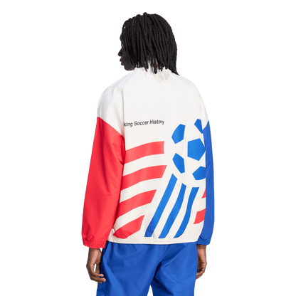 adidas USA 94 Graphic Woven Track Top | Cloud White | Men's