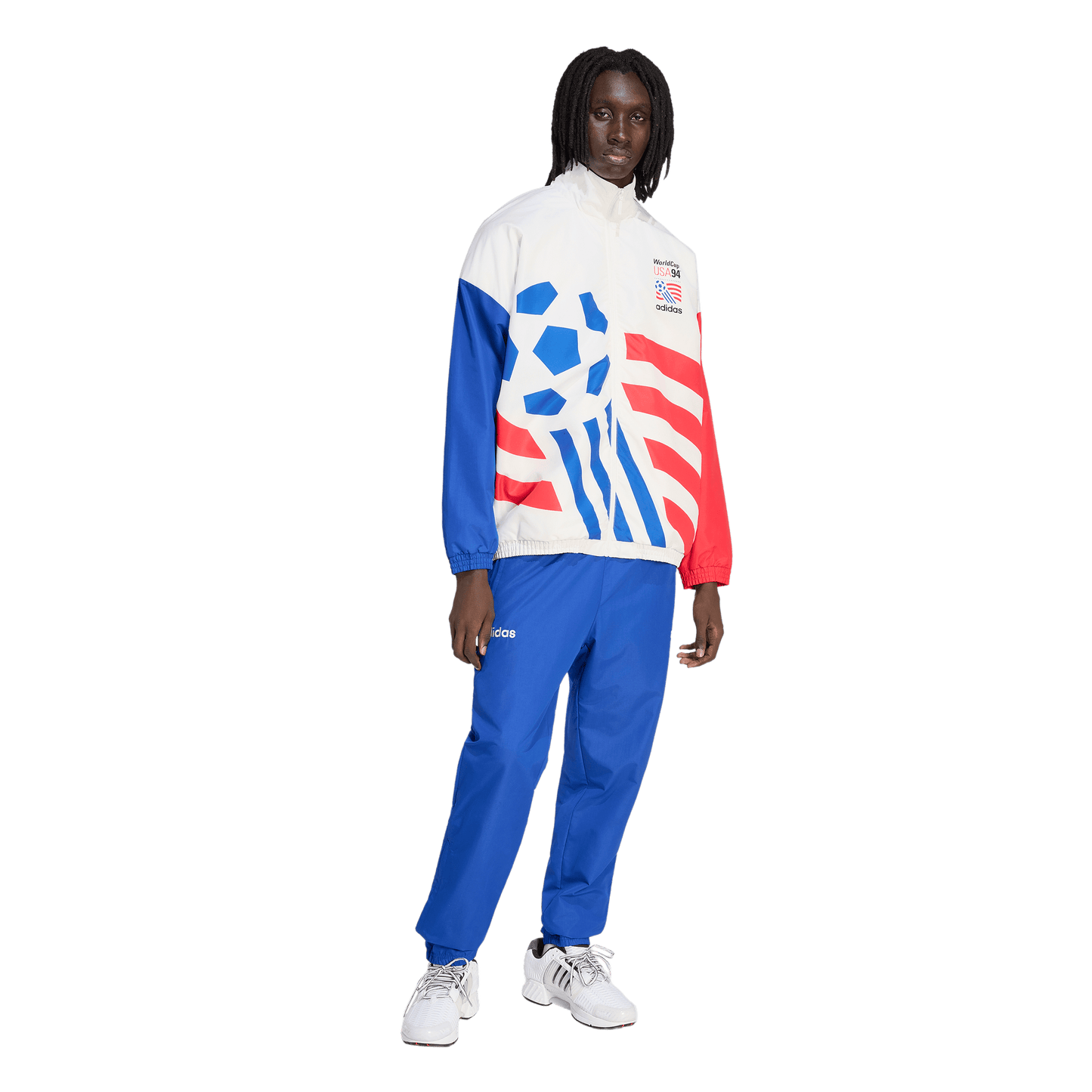 adidas USA 94 Graphic Woven Track Top | Cloud White | Men's