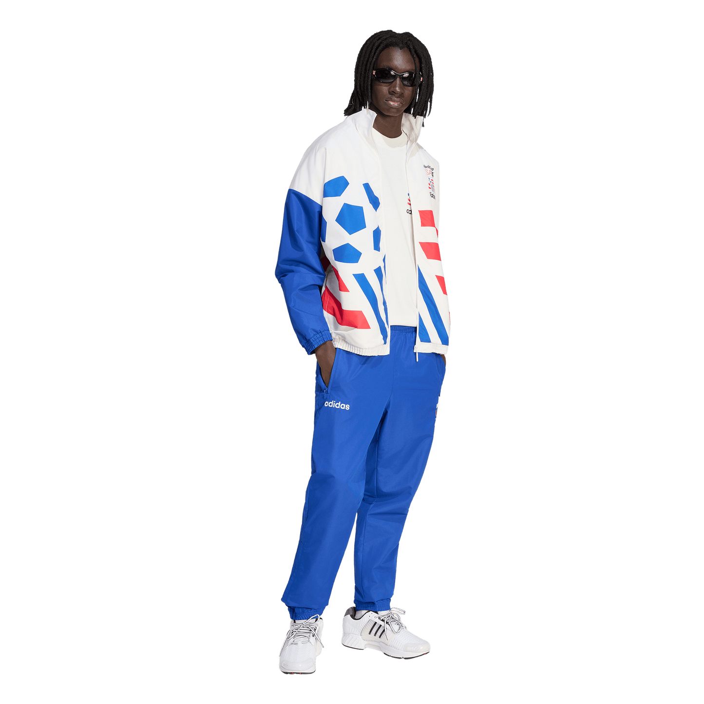 adidas USA 94 Graphic Woven Track Pants | Royal Blue | Men's