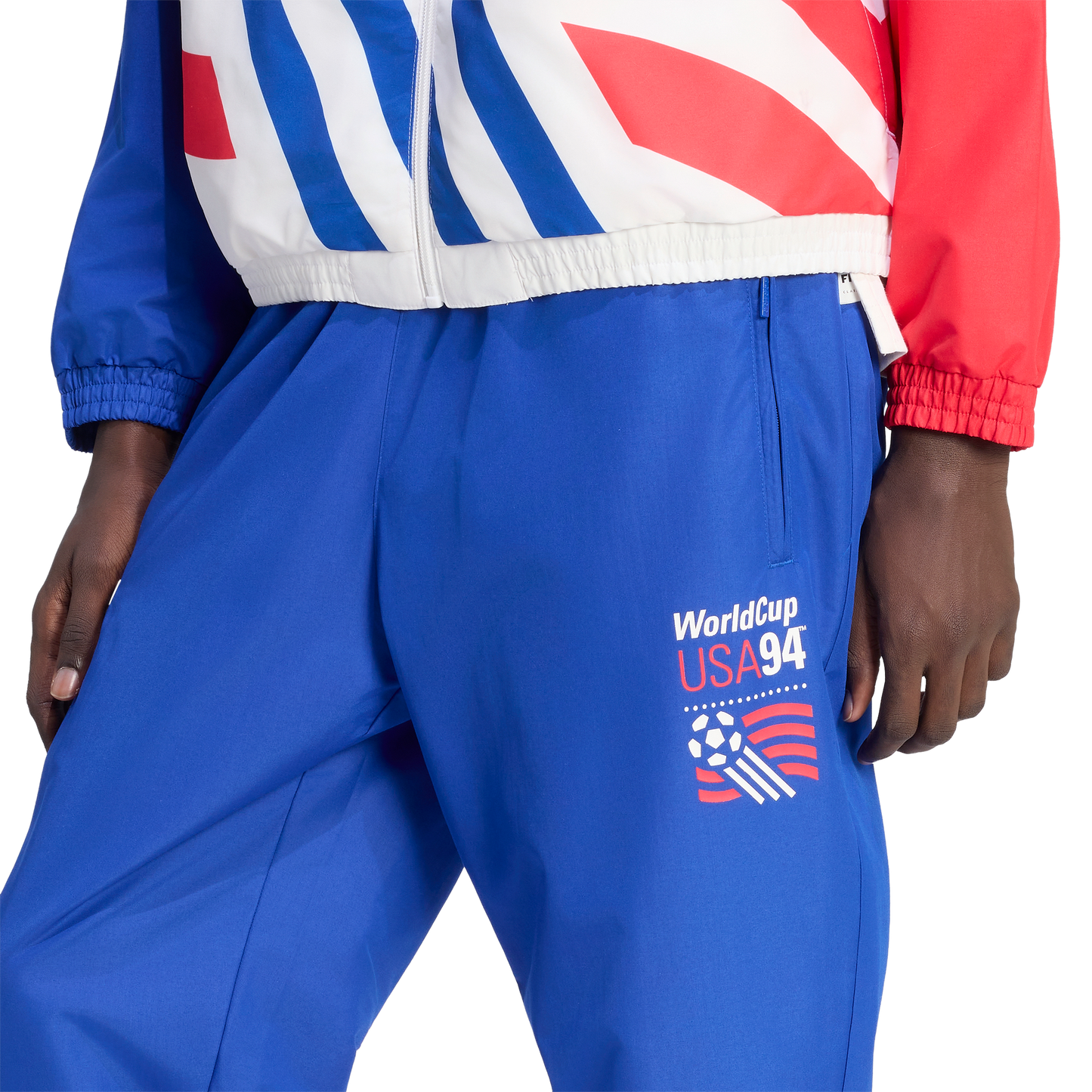 adidas USA 94 Graphic Woven Track Pants | Royal Blue | Men's