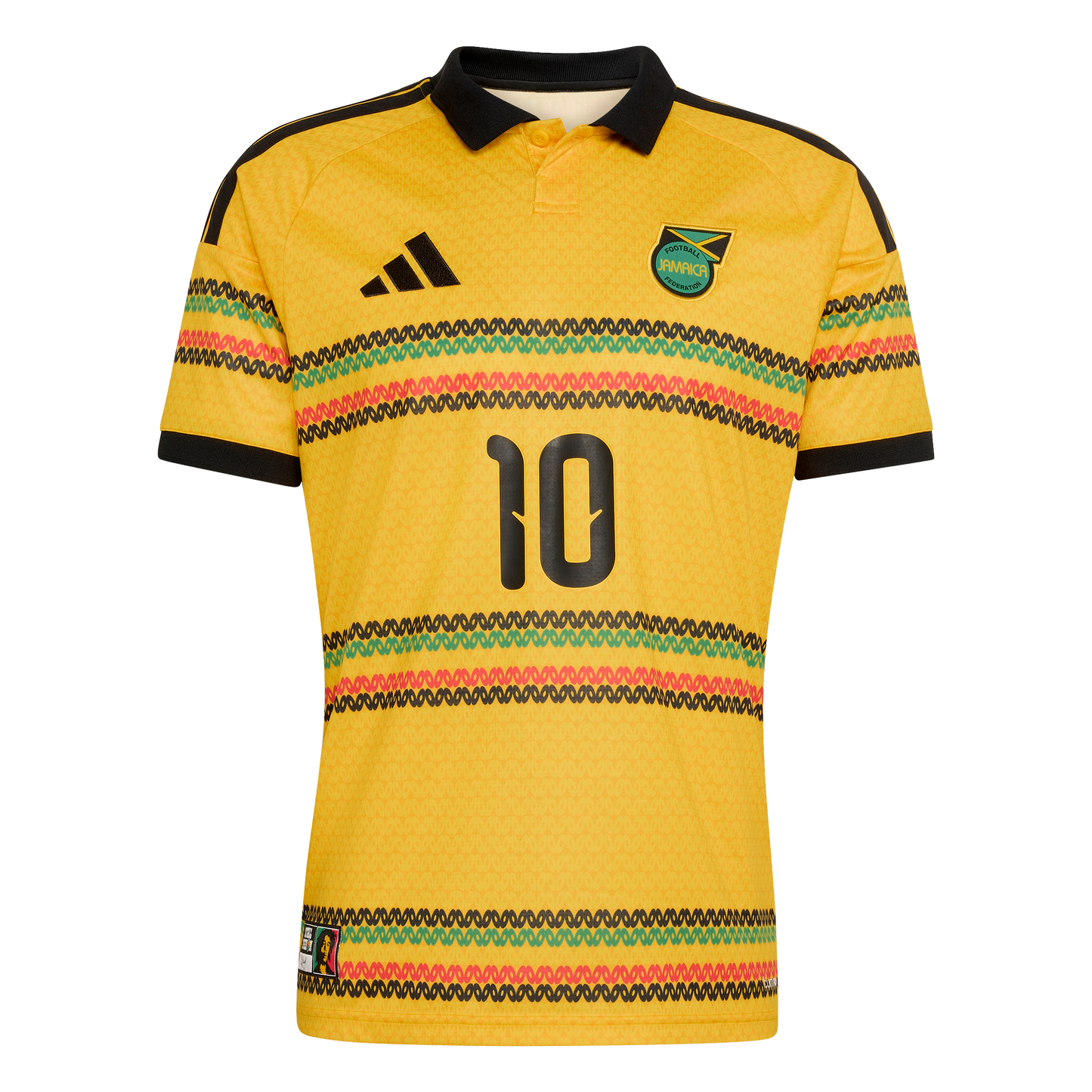 adidas Jamaica 26 x Bob Marley 10 Home Jersey | Yellow | Men's