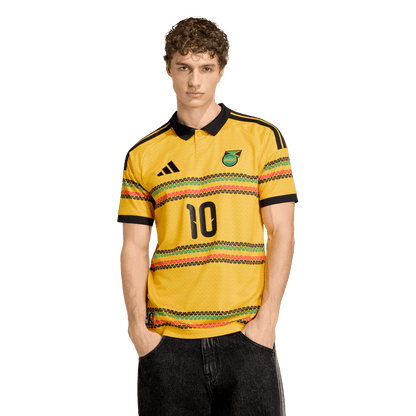 adidas Jamaica 26 x Bob Marley 10 Home Jersey | Yellow | Men's