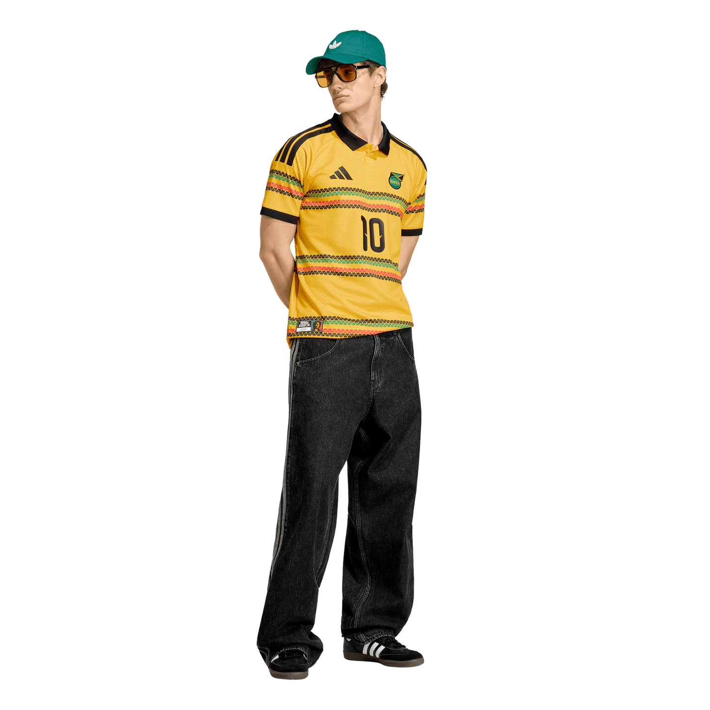 adidas Jamaica 26 x Bob Marley 10 Home Jersey | Yellow | Men's