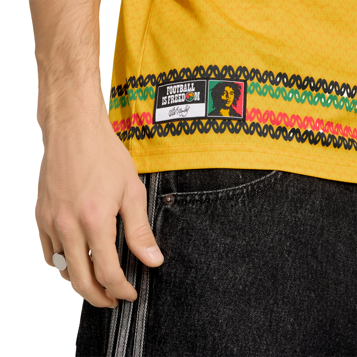 adidas Jamaica 26 x Bob Marley 10 Home Jersey | Yellow | Men's
