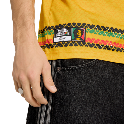 adidas Jamaica 26 x Bob Marley 10 Home Jersey | Yellow | Men's