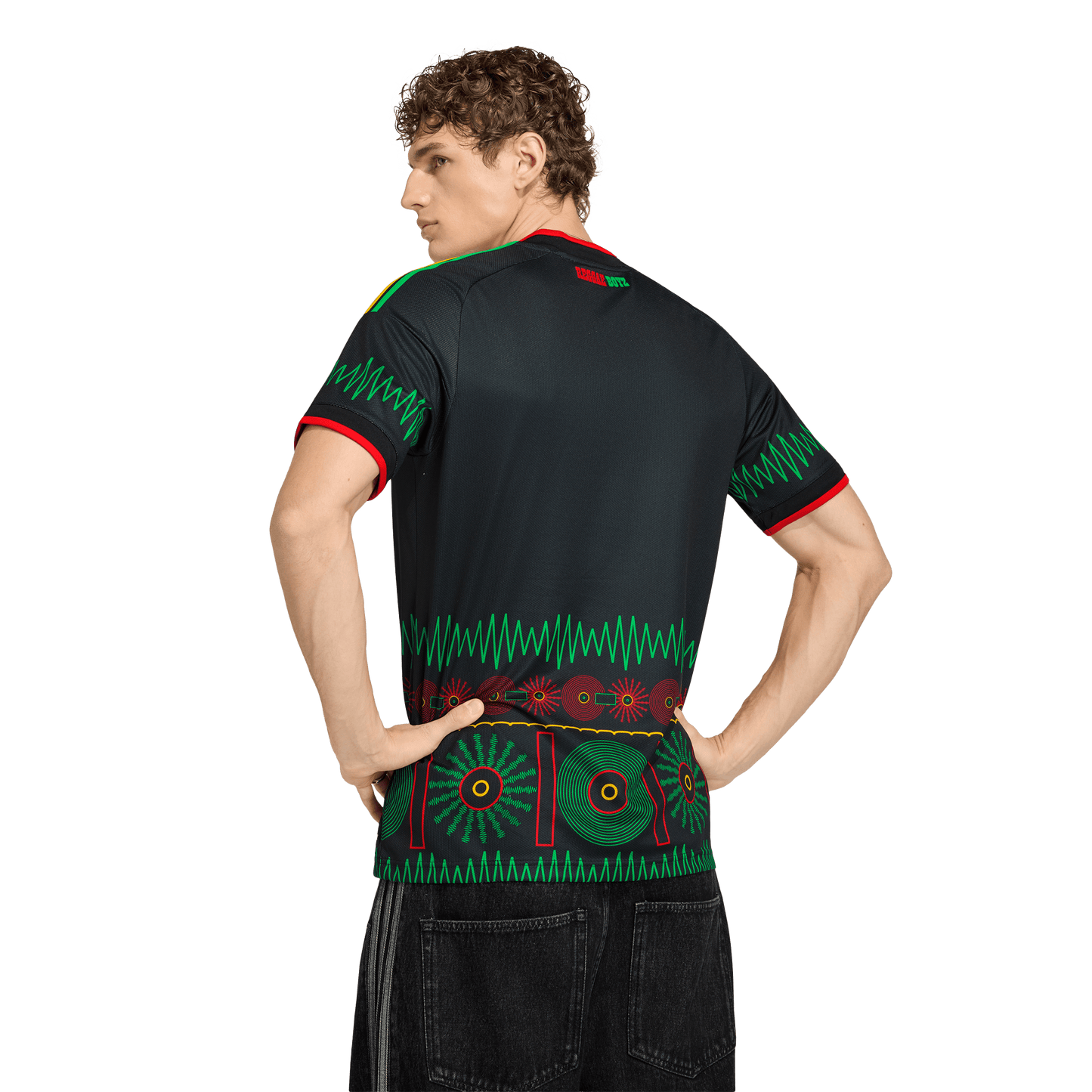 adidas Jamaica 26 x Bob Marley Away Jersey | Black | Men's