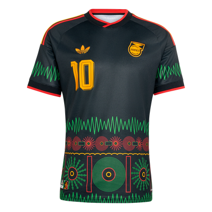 adidas Jamaica 26 x Bob Marley 10 Away Jersey | Black | Men's