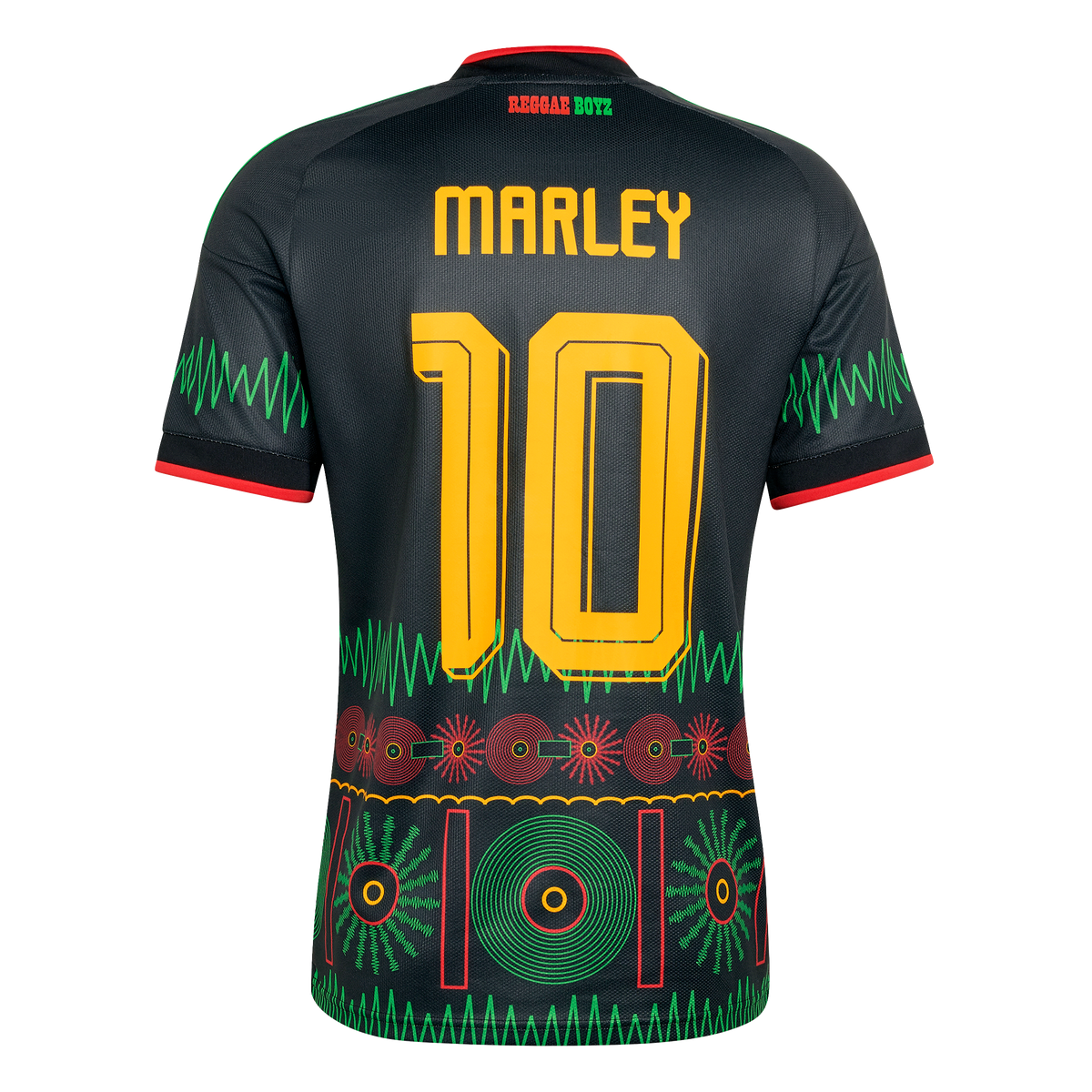 adidas Jamaica 26 x Bob Marley #10 Away Jersey | Black | World Cup