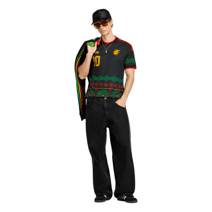 adidas Jamaica 26 x Bob Marley 10 Away Jersey | Black | Men's