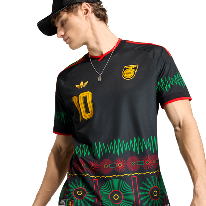 adidas Jamaica 26 x Bob Marley 10 Away Jersey | Black | Men's