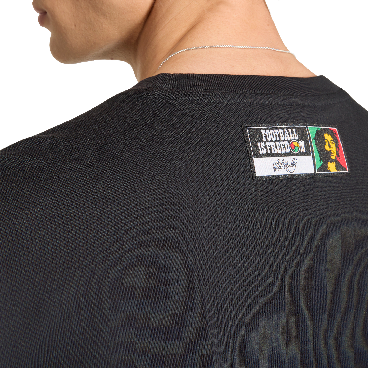 adidas Bob Marley Originals Football is Freedom T-Shirt | Black | Men's