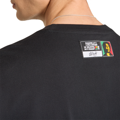 adidas Bob Marley Originals Football is Freedom T-Shirt | Black | Men's