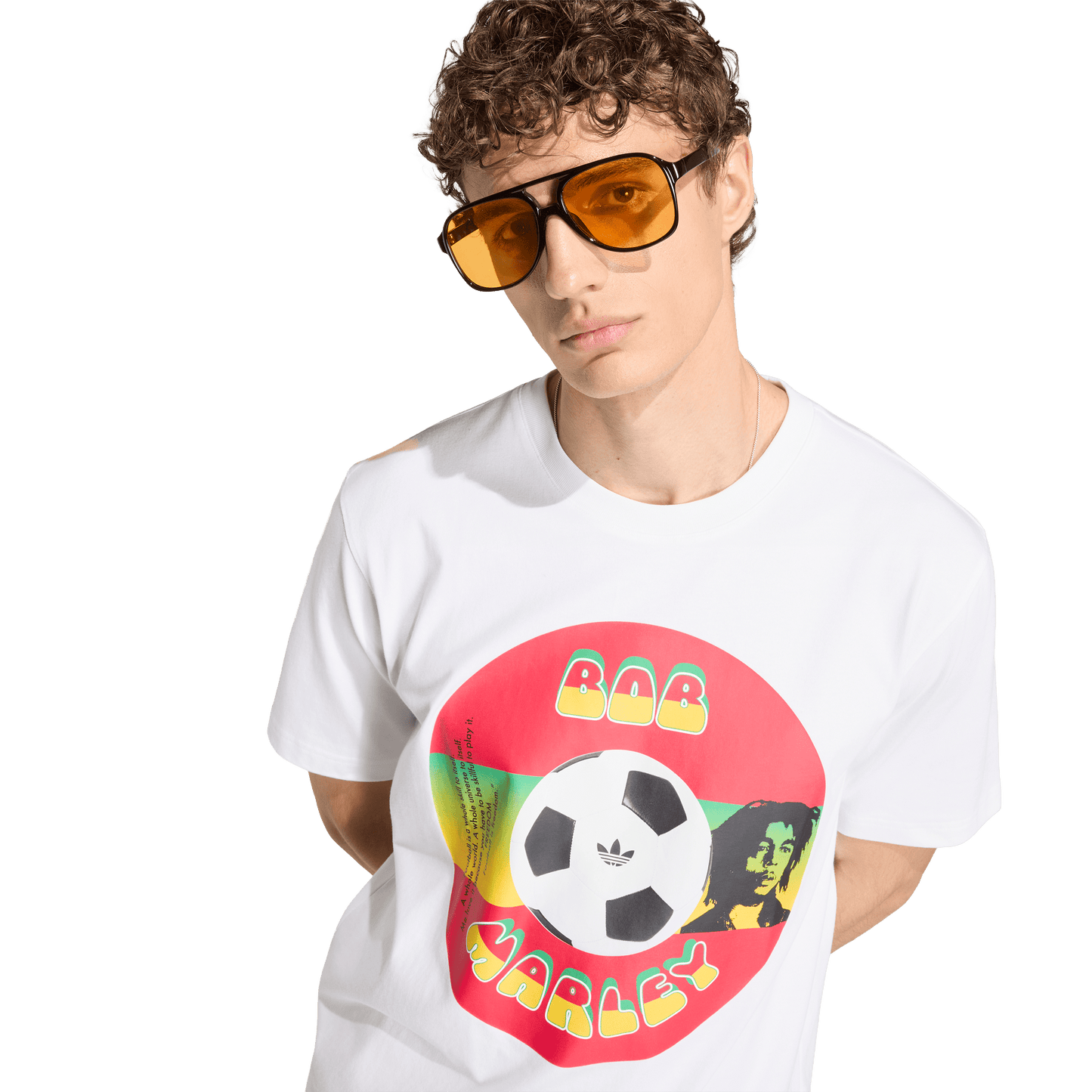 adidas Bob Marley Originals T-Shirt | White | Men's