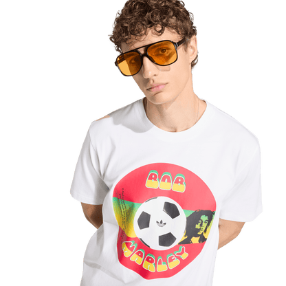 adidas Bob Marley Originals T-Shirt | White | Men's