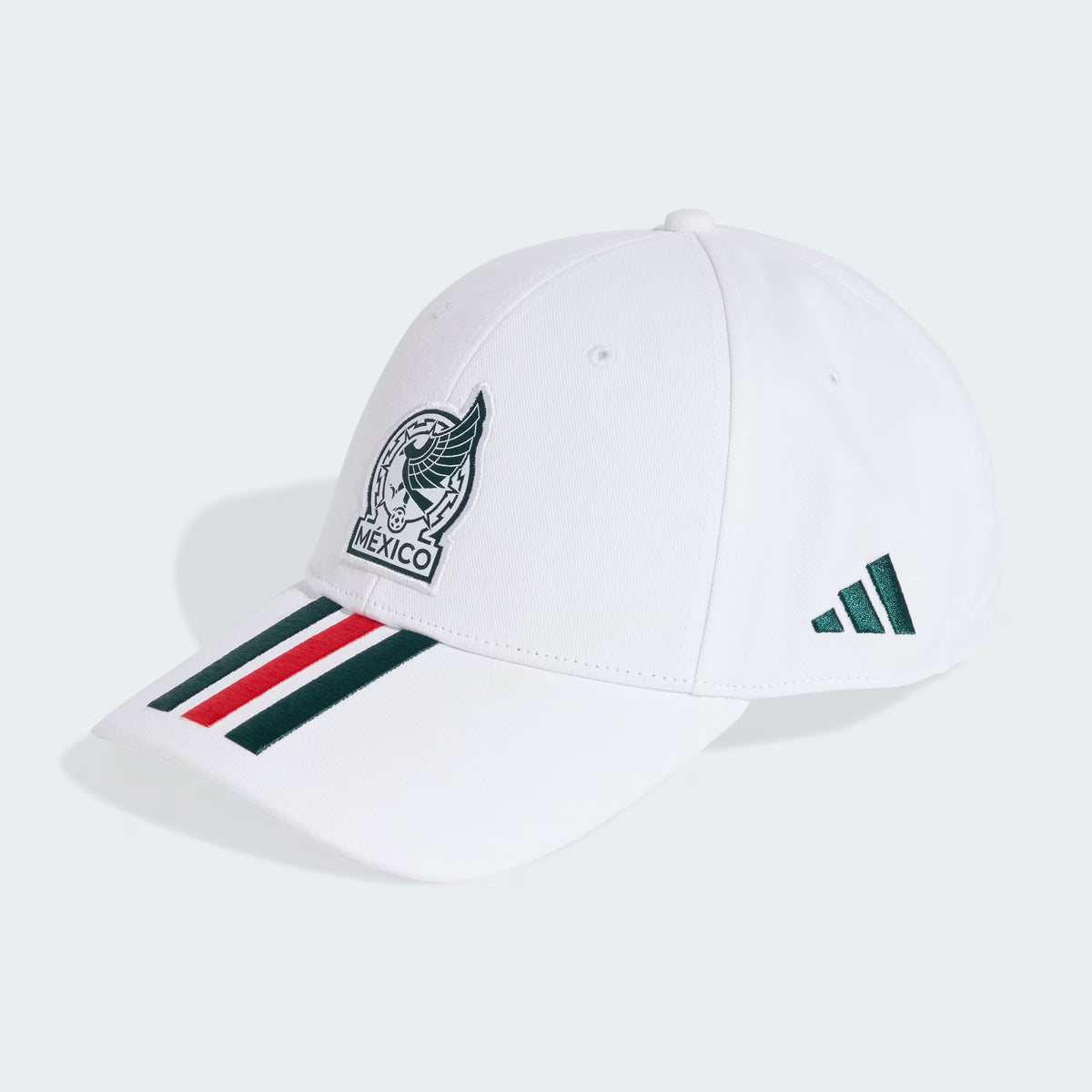 Mexico 26 Baseball Cap With 3-Stripes | White |