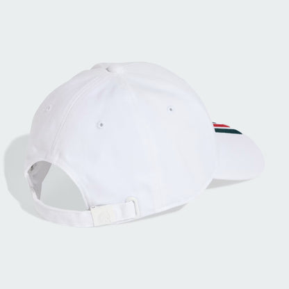 Mexico 26 Baseball Cap With 3-Stripes | White |