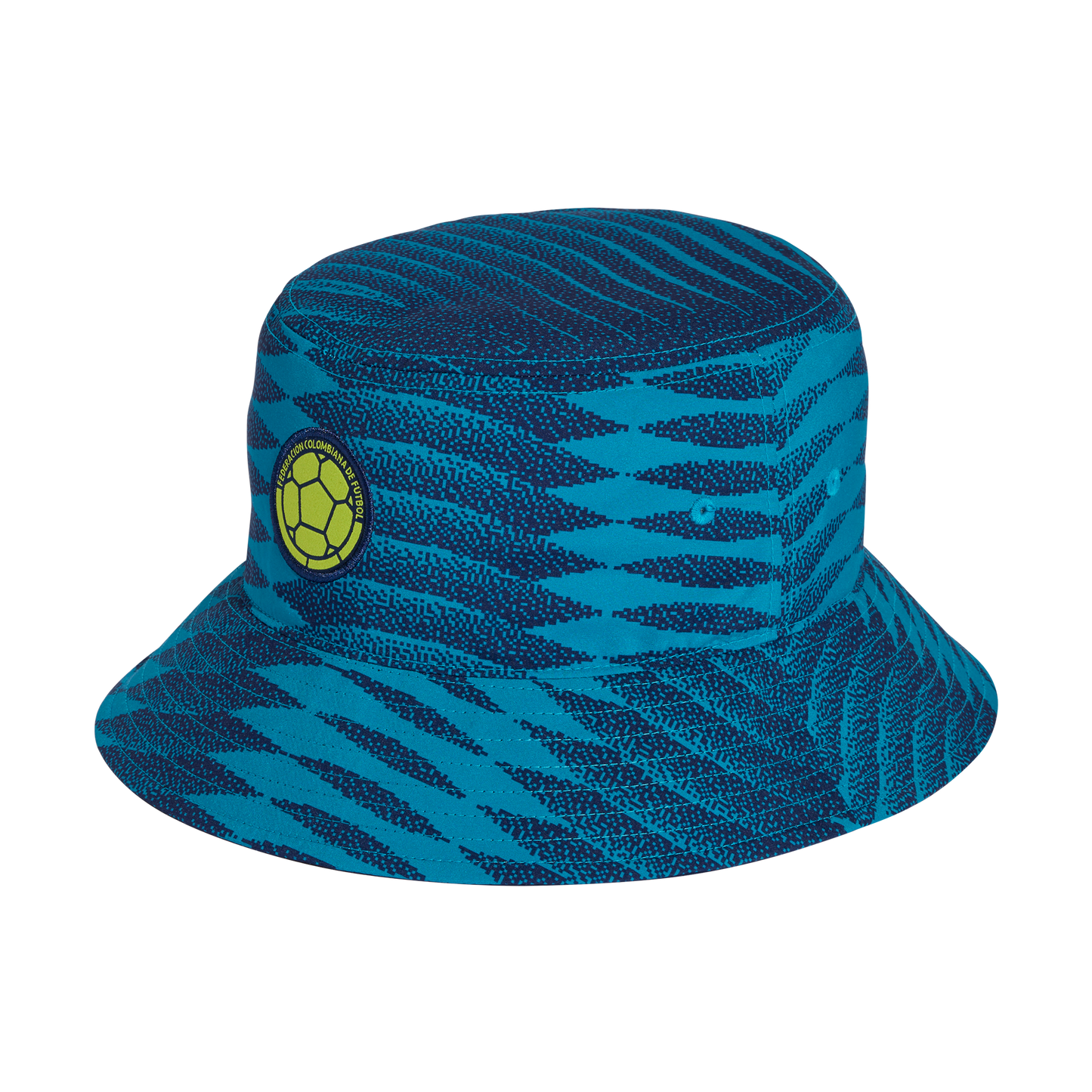 adidas Colombia 26 Bucket Hat | Mystery Petrol / Team Navy Blue / Solar Yellow