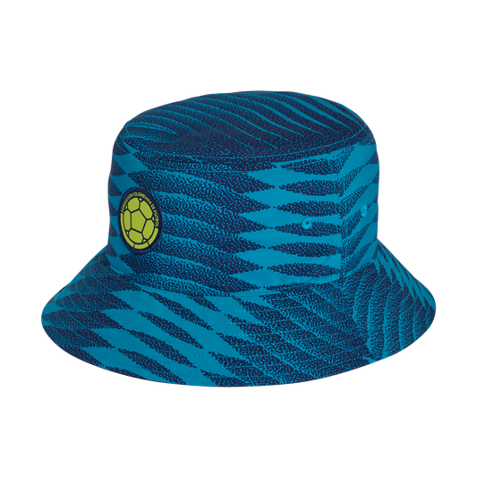 adidas Colombia 26 Bucket Hat | Mystery Petrol / Team Navy Blue / Solar Yellow