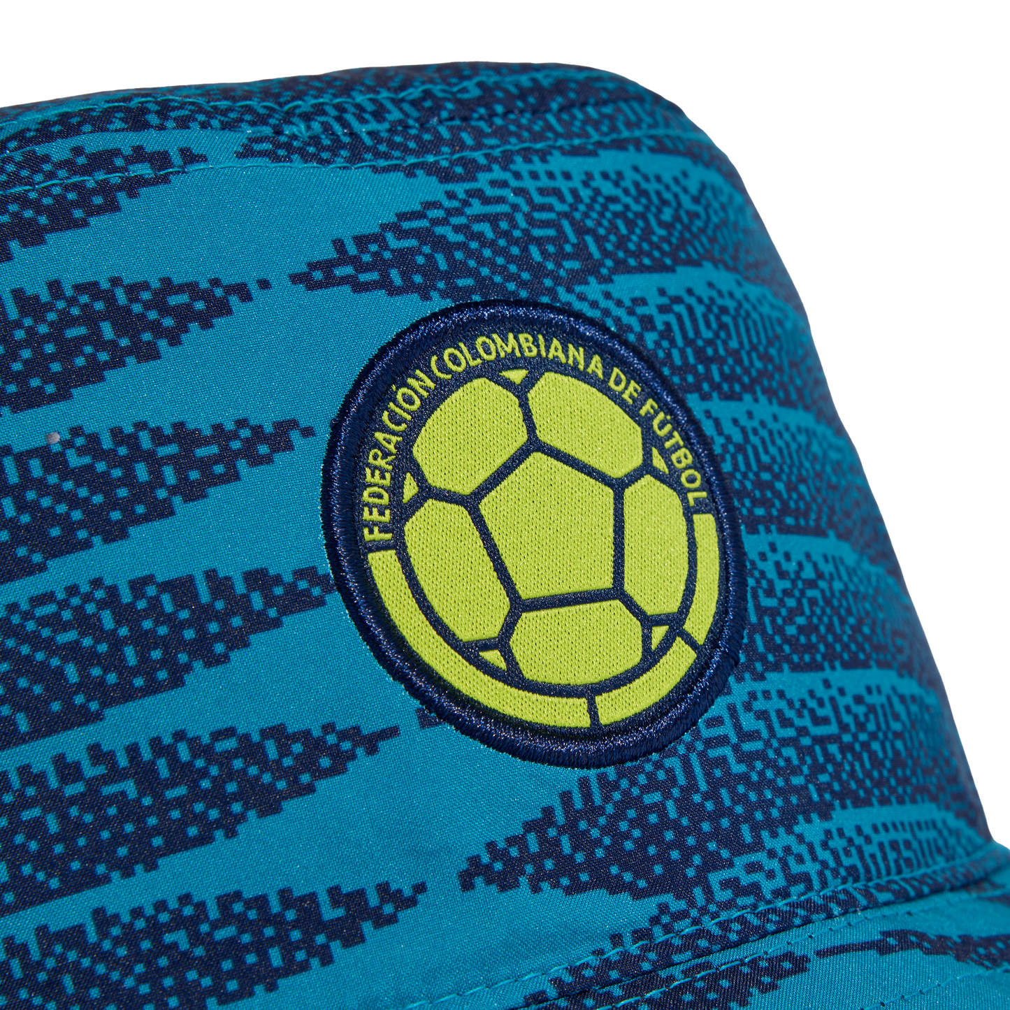 adidas Colombia 26 Bucket Hat | Mystery Petrol / Team Navy Blue / Solar Yellow
