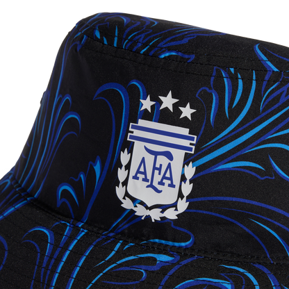 adidas Argentina 26 Bucket Hat | Black / Lucid Blue / White