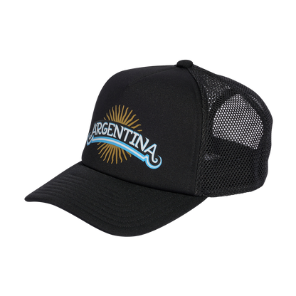 adidas Argentina Trucker Cap | Black / Ice Blue