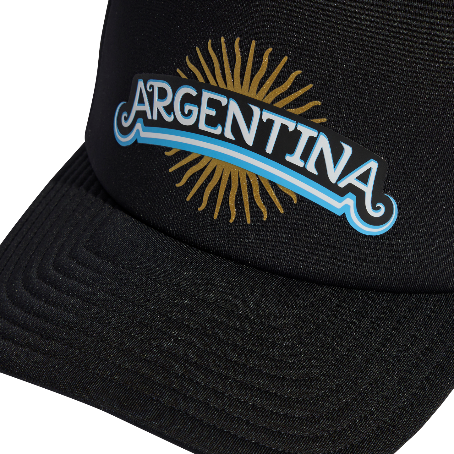 adidas Argentina Trucker Cap | Black / Ice Blue