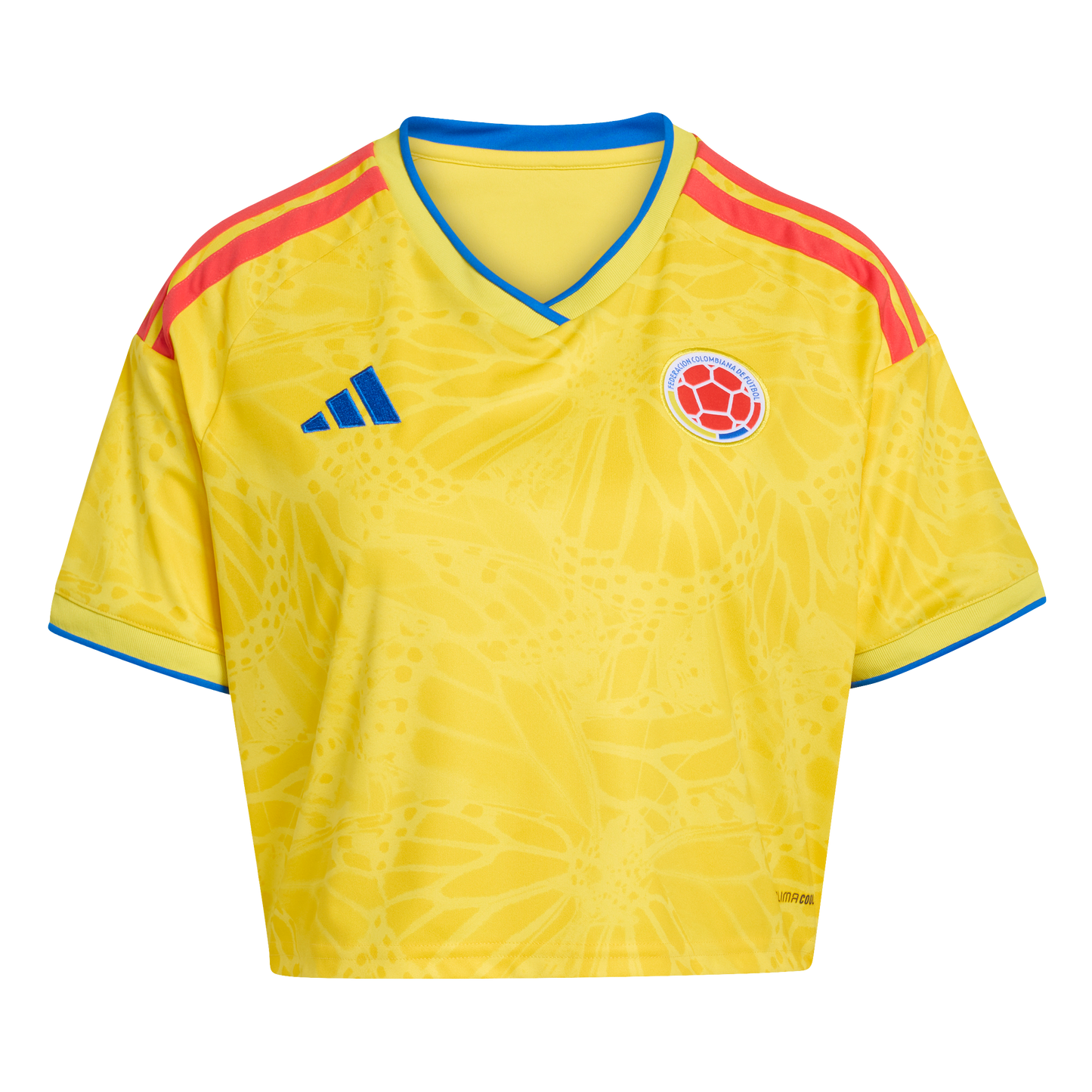 adidas Colombia 26 Home Cropped Jersey | Impact Yellow | Women's