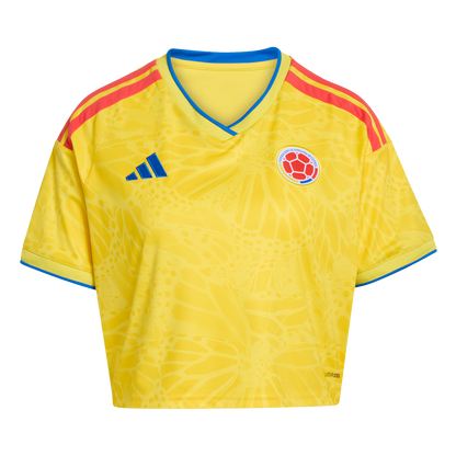 adidas Colombia 26 Home Cropped Jersey | Impact Yellow | Women's