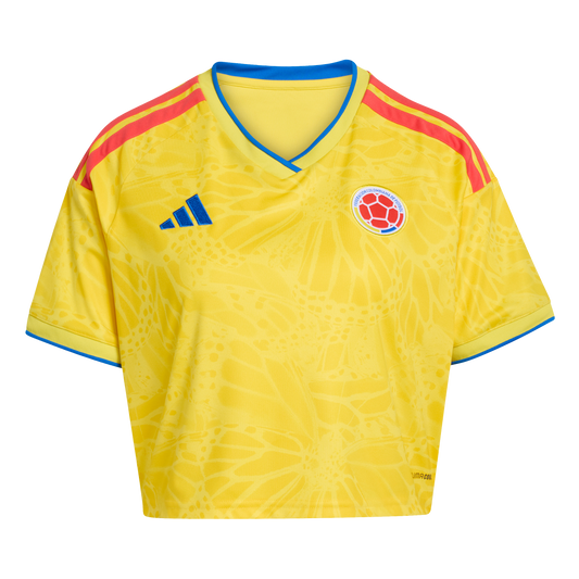 adidas Colombia 26 Home Cropped Jersey | Impact Yellow | Women's