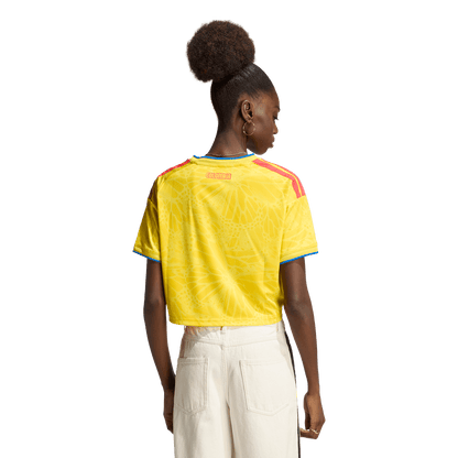 adidas Colombia 26 Home Cropped Jersey | Impact Yellow | Women's