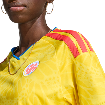 adidas Colombia 26 Home Cropped Jersey | Impact Yellow | Women's