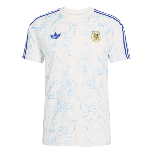 adidas Argentina Originals All Over Print T-Shirt | Off White | Men's