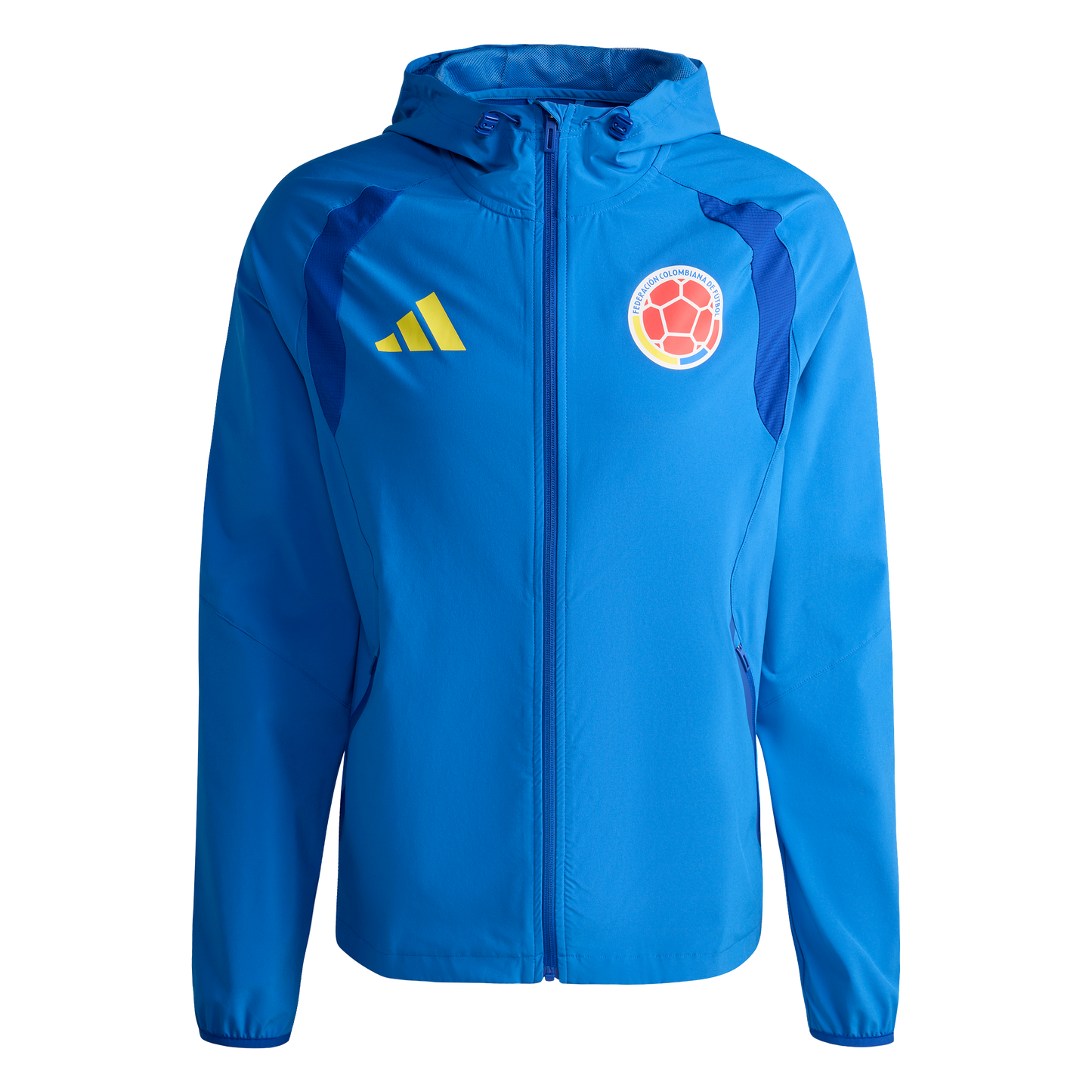adidas Colombia Tiro Travel Full Zip Windbreaker | Bright Royal Blue | Men's
