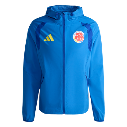 adidas Colombia Tiro Travel Full Zip Windbreaker | Bright Royal Blue | Men's