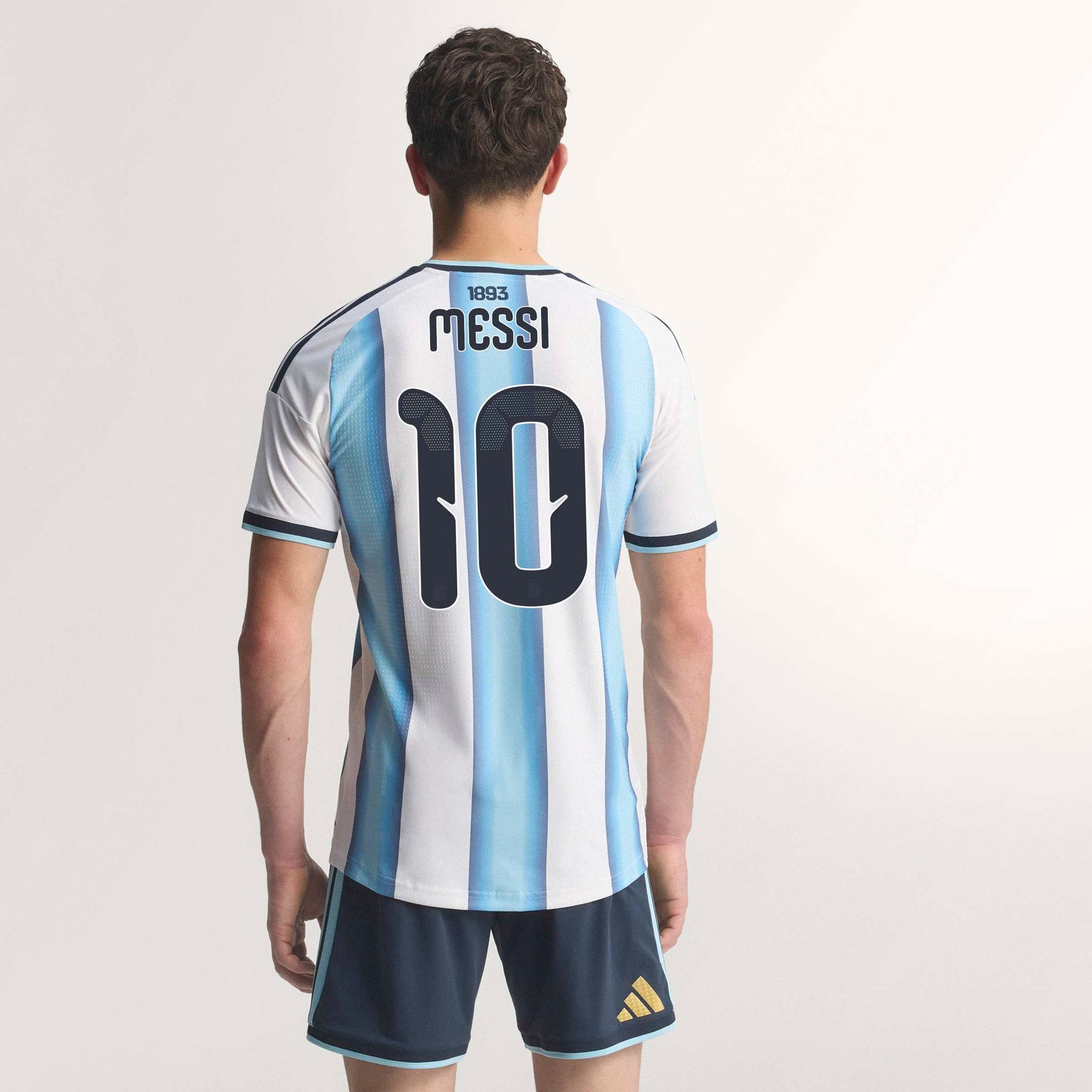 adidas Argentina 26 Messi Authentic Home Jersey | Ice Blue/White | Men's