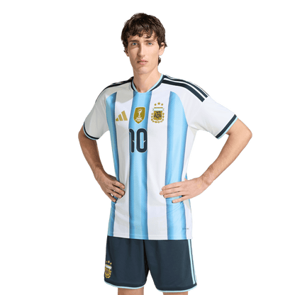 adidas Argentina 26 Messi Authentic Home Jersey | Ice Blue/White | Men's