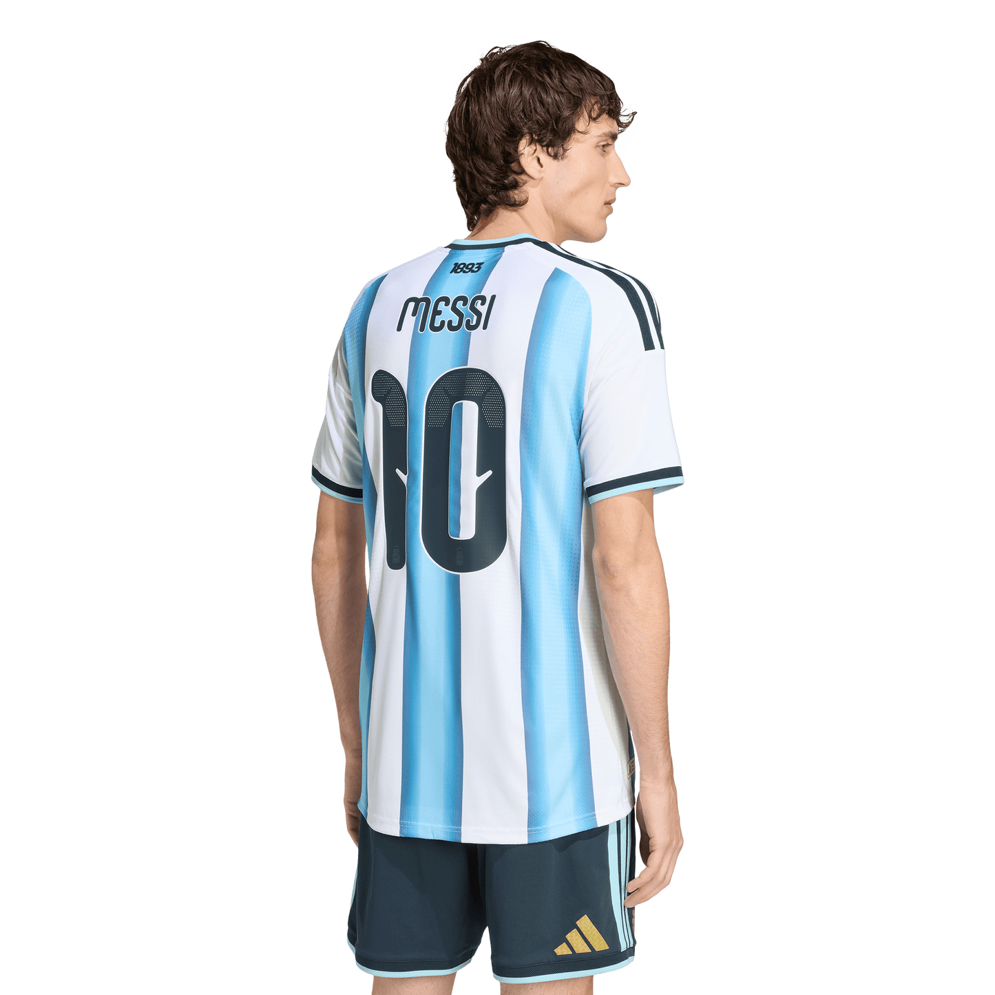 adidas Argentina 26 Messi Authentic Home Jersey | Ice Blue/White | Men's
